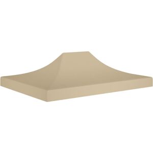 vidaXL Party Tent Roof 4x3 m Beige - Tent Roof vidaXL Party Tent Roof 4x3 m Beige - Tent Roof