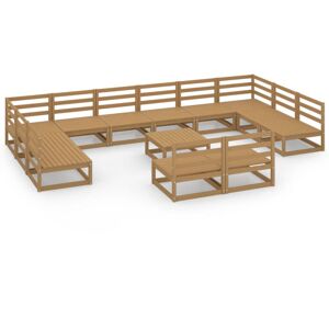 vidaXL Solid Pinewood Garden Lounge Set - Garden Lounge Set vidaXL Solid Pinewood Garden Lounge Set - Garden Lounge Set
