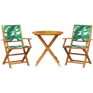 (leaf pattern, 70 x 75 cm) vidaXL Bistro Set 3 Piece Outdoor Bar Set Blue and Wh (leaf pattern, 70 x 75 cm) vidaXL Bistro Set 3 Piece Outdoor Bar Set Blue and Wh