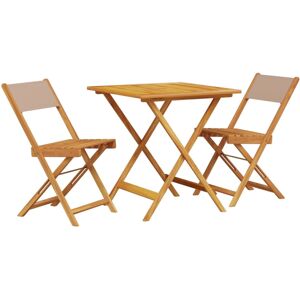 (taupe, 70 x 70 x 75 cm) vidaXL Bistro Set 3 Piece Outdoor Bar Set Blue and Whit (taupe, 70 x 70 x 75 cm) vidaXL Bistro Set 3 Piece Outdoor Bar Set Blue and Whit