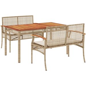 vidaXL Garden Dining Set with Cushions - 4 Piece - Outdoor Furniture vidaXL Garden Dining Set with Cushions - 4 Piece - Outdoor Furniture