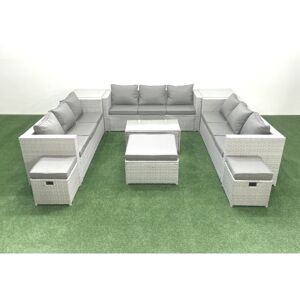 Fimous Rattan Garden Outdoor Furniture Set 12 Seater Garden Sofa Coffee Table Se Fimous Rattan Garden Outdoor Furniture Set 12 Seater Garden Sofa Coffee Table Se