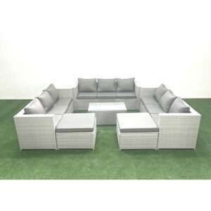 Fimous Rattan Garden Outdoor Furniture Set 11 Seater Garden Sofa Coffee Table Se Fimous Rattan Garden Outdoor Furniture Set 11 Seater Garden Sofa Coffee Table Se