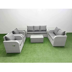 Fimous PE Rattan Garden Furniture Set Adjustable Chair Sofa Double Love Seat 2 S Fimous PE Rattan Garden Furniture Set Adjustable Chair Sofa Double Love Seat 2 S