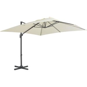 vidaXL Sand 300x300cm Cantilever Umbrella with Aluminium Pole Garden Sunshade vidaXL Sand 300x300cm Cantilever Umbrella with Aluminium Pole Garden Sunshade