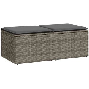 vidaXL Garden Furniture Set - Grey - Garden Sofa & Cushions vidaXL Garden Furniture Set - Grey - Garden Sofa & Cushions