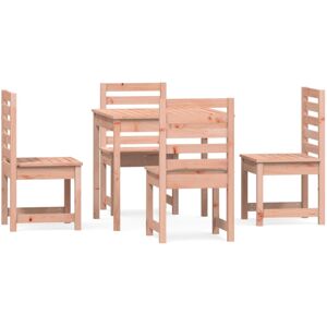(natural douglas) vidaXL Garden Dining Set Patio Table and Chair Wooden 5 Piece (natural douglas) vidaXL Garden Dining Set Patio Table and Chair Wooden 5 Piece