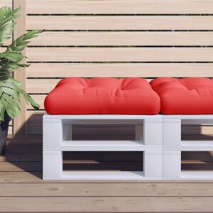 vidaXL Pallet Cushion - Red 50x50x12 cm Fabric - Pallet Cushion vidaXL Pallet Cushion - Red 50x50x12 cm Fabric - Pallet Cushion