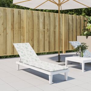 vidaXL Deck Chair Cushion Leaf Pattern Oxford Fabric vidaXL Deck Chair Cushion Leaf Pattern Oxford Fabric