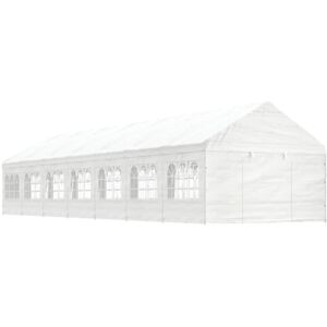 Maisonchic Model - White Polyethylene Gazebo - 15.61x4.08x3.22 m Maisonchic Model - White Polyethylene Gazebo - 15.61x4.08x3.22 m