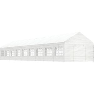 MAISONCHIC Gazebo with White Roof - Outdoor Shelter 20m x 4m x 3.2m MAISONCHIC Gazebo with White Roof - Outdoor Shelter 20m x 4m x 3.2m