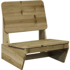 vidaXL Garden Chair - Impregnated Pine Wood - Brown - Garden Chair vidaXL Garden Chair - Impregnated Pine Wood - Brown - Garden Chair