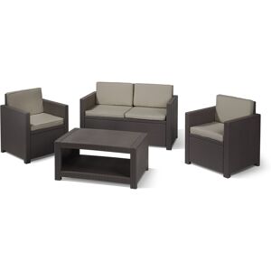 Keter Allibert Monaco 4-Piece Lounge Set Keter Allibert Monaco 4-Piece Lounge Set