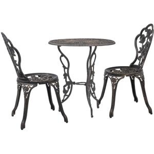 vidaXL 3 Piece Bistro Set Weather-Resistant and Durable Outdoor Garden Balcony P vidaXL 3 Piece Bistro Set Weather-Resistant and Durable Outdoor Garden Balcony P