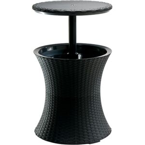 Keter Pacific Rattan Style Outdoor Cool Bar Ice Cooler Table Garden Furniture - Keter Pacific Rattan Style Outdoor Cool Bar Ice Cooler Table Garden Furniture -