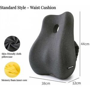 Maxpower (Standard Back) Memory Foam Office Chair Cushion Car Seat Support Waist Pillow M Maxpower (Standard Back) Memory Foam Office Chair Cushion Car Seat Support Waist Pillow M