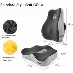 Maxpower (Standard Set) Memory Foam Office Chair Cushion Car Seat Support Waist Pillow Ma Maxpower (Standard Set) Memory Foam Office Chair Cushion Car Seat Support Waist Pillow Ma