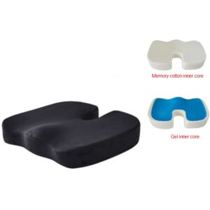 Maxpower (Gel inner core, black) Travel Seat Cushion Coccyx Orthopedic Memory Foam U Seat Maxpower (Gel inner core, black) Travel Seat Cushion Coccyx Orthopedic Memory Foam U Seat