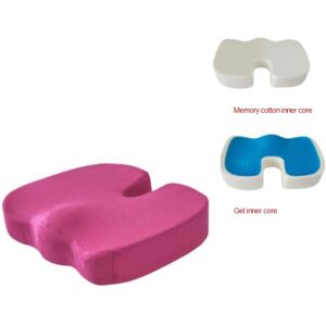 Maxpower (Gel inner core, PINK) Travel Seat Cushion Coccyx Orthopedic Memory Foam U Seat Maxpower (Gel inner core, PINK) Travel Seat Cushion Coccyx Orthopedic Memory Foam U Seat