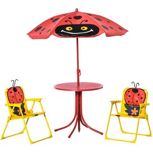 Outsunny Kids Table and Chair Set Outdoor Folding Garden Furniture Picnic Tabl Outsunny Kids Table and Chair Set Outdoor Folding Garden Furniture Picnic Tabl