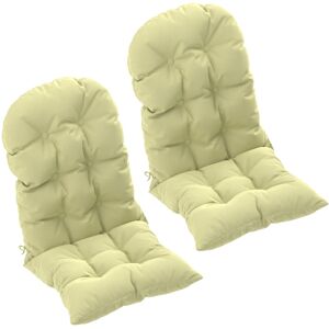Outsunny Outdoor Adirondack Chair Cushions Set of 2 Tufted High Back Patio Chai Outsunny Outdoor Adirondack Chair Cushions Set of 2 Tufted High Back Patio Chai