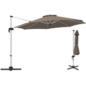 Costway 3M Round Patio Parasol Outdoor Adjustable Cantilever Umbrella w/ 360 Rotation Costway 3M Round Patio Parasol Outdoor Adjustable Cantilever Umbrella w/ 360 Rotation