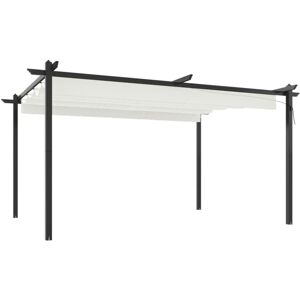 vidaXL Gazebo with Retractable Roof 4x3 m Cream - Gazebo vidaXL Gazebo with Retractable Roof 4x3 m Cream - Gazebo
