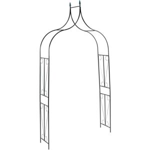 vidaXL Dark Green Garden Arch, Outdoor Iron Garden Arbour for Patio Weddings and vidaXL Dark Green Garden Arch, Outdoor Iron Garden Arbour for Patio Weddings and