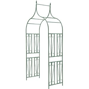 vidaXL Garden Arch Spike Design Dark Green Climbing Plants Pergola Archway vidaXL Garden Arch Spike Design Dark Green Climbing Plants Pergola Archway