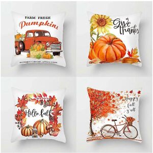 Unbranded (As show, One size) Set of 4 Fall Decorative Throw Pillow Covers 18x18 Inch Autu Unbranded (As show, One size) Set of 4 Fall Decorative Throw Pillow Covers 18x18 Inch Autu