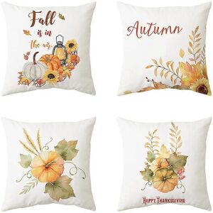 Unbranded (As show, One size) Set of 4 Fall Decorative Throw Pillow Covers 18x18 Inch Autu Unbranded (As show, One size) Set of 4 Fall Decorative Throw Pillow Covers 18x18 Inch Autu