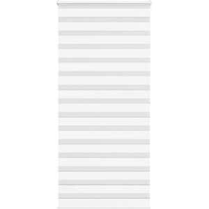 vidaXL Zebra Roller Blind White 110x200 cm Fabric Width 105.9 cm Polyester - roller blind vidaXL Zebra Roller Blind White 110x200 cm Fabric Width 105.9 cm Polyester - roller blind