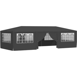 vidaXL Professional Party Tent with Side Walls 9m Anthracite Garden Canopy vidaXL Professional Party Tent with Side Walls 9m Anthracite Garden Canopy