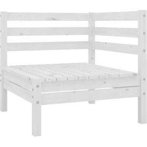 vidaXL Garden Corner Sofa Outdoor Sofa Sectional Sofa White Solid Wood Pine vidaXL Garden Corner Sofa Outdoor Sofa Sectional Sofa White Solid Wood Pine