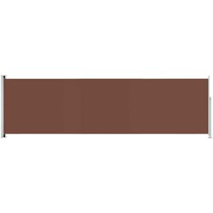vidaXL 180x600 cm Brown Retractable Side Awning - Side Awning vidaXL 180x600 cm Brown Retractable Side Awning - Side Awning