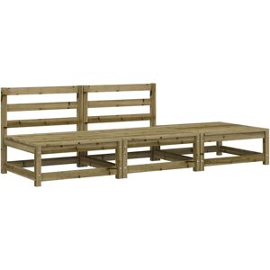 (natural impregnated, 2x chair + footrest) vidaXL Garden Lounge Set Outdoor Loun (natural impregnated, 2x chair + footrest) vidaXL Garden Lounge Set Outdoor Loun