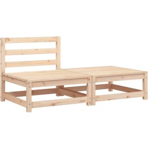 (natural pine, chair + footrest) vidaXL Garden Lounge Set Outdoor Lounge Set Cor (natural pine, chair + footrest) vidaXL Garden Lounge Set Outdoor Lounge Set Cor