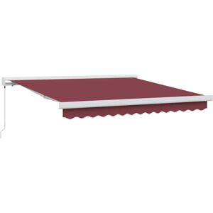 vidaXL Manual Burgundy Retractable Awning - Retractable Awning vidaXL Manual Burgundy Retractable Awning - Retractable Awning