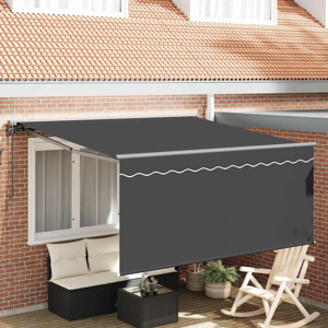 Vdx Retractable Awning Grey 300x250cm - Outdoor Sunshade Vdx Retractable Awning Grey 300x250cm - Outdoor Sunshade
