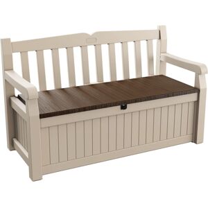 Keter Eden Bench 265L Outdoor 60% recycled Garden Furniture Storage Box Beige & Keter Eden Bench 265L Outdoor 60% recycled Garden Furniture Storage Box Beige &