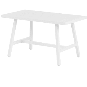 Beliani Modern Aluminum Garden Table - Scandinavian Style - 64x120cm Beliani Modern Aluminum Garden Table - Scandinavian Style - 64x120cm