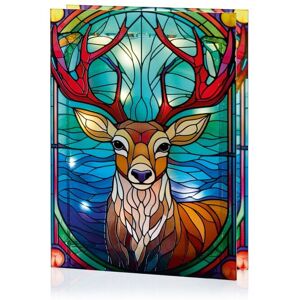 Premier - Battery Operated Lit Glass Stag Table Top 50 LED Warm White - 21x28 Premier - Battery Operated Lit Glass Stag Table Top 50 LED Warm White - 21x28