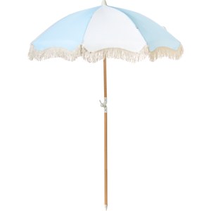 Beliani Patio Parasol 155 cm MONDELLO Light Blue Beliani Patio Parasol 155 cm MONDELLO Light Blue