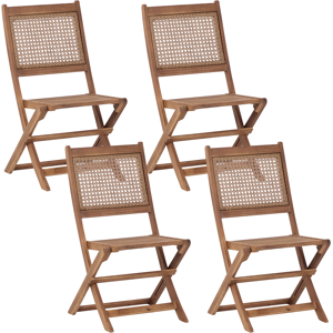 Beliani Paraggi Garden Chairs - FSC Acacia Wood, Rustic, Foldable Beliani Paraggi Garden Chairs - FSC Acacia Wood, Rustic, Foldable