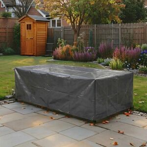 Home Source 203cm Heavy Duty Outdoor Garden Furniture Set Cover Waterproof UV Resistant Home Source 203cm Heavy Duty Outdoor Garden Furniture Set Cover Waterproof UV Resistant