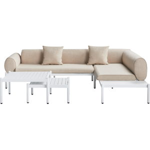 BELIANI Garden Lounge Set - Modern Aluminum Outdoor Furniture BELIANI Garden Lounge Set - Modern Aluminum Outdoor Furniture