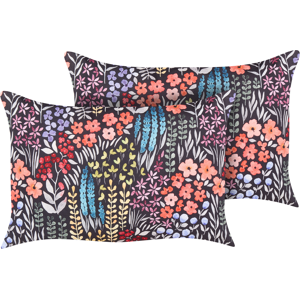 Beliani Outdoor Cushions - Castelaro Multicolour - 40x60 cm - Rectangular Floral Pattern Beliani Outdoor Cushions - Castelaro Multicolour - 40x60 cm - Rectangular Floral Pattern