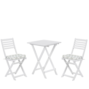 Beliani Modern Acacia Wood 3-Piece Bistro Set - Garden Furniture Beliani Modern Acacia Wood 3-Piece Bistro Set - Garden Furniture