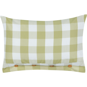 Beliani Cushion Light Green Checked 40x60 - Cushion Beliani Cushion Light Green Checked 40x60 - Cushion