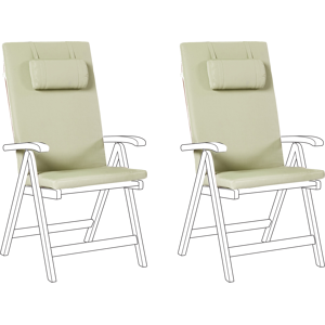 Beliani Set of 2 Back/Seat Cushions JAVA/AMANTEA PREMIUM 50 x 70 cm Green Beliani Set of 2 Back/Seat Cushions JAVA/AMANTEA PREMIUM 50 x 70 cm Green